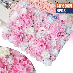 6* Premium Flower Wall Panels Artificial Wedding Decor Party Home Floral Decor