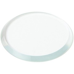 Plymor 1.5″ Round, 3mm Thick Beveled Clear Glass Circle