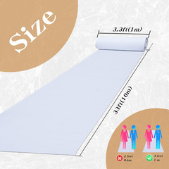 Extra Thick White Carpet Runner for Party, 33 Feet White Aisle Runner for Weddin
