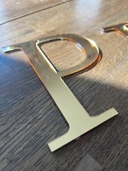 Wedding Welcome Sign Acrylic Mirror Glass Letters – Decor, Signage,