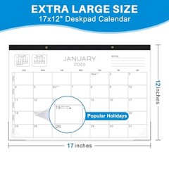 2026 desk calendar 17×12 Inch-Wall & Desk Planner Dual-Use Design,18-Month