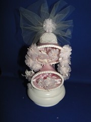 New Vintage Wilton «Chapel Bells » Wedding Cake Top, Lilac satin bell, 103-2411