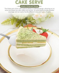 2-Piece Premium Cake Cutting Set, Exquisite Knife and Server with Serrated