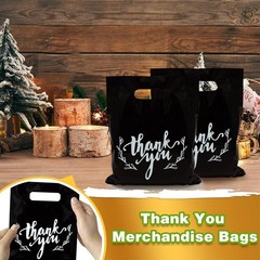 100 Count Reusable Black Goodie Bags for Halloween, Weddings & Celebrations