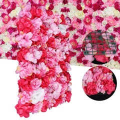 12x Artificial Flower Wall Rose Wall Diy For Wedding Background Wall Decor