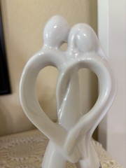 Studio His & Hers Modern Art Wedding Cake Topper