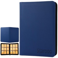 Starooo 9 Pocket Card Binder Premium Zip Trading Card Binder 540 Cards