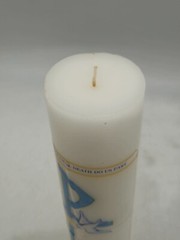 Wedding Unity Candle White Unscented To Have and to Hold Two in One Flesh 12″