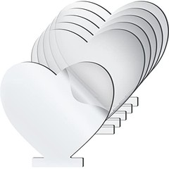 6 Pieces 2 mm Acrylic Sheet Transparent LED Film for LED Light Base Thick Heart