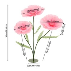 160cm Giant Artificial Flowers Wedding Artificial Flower Decoration Stand