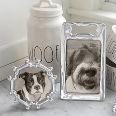 Open Dog Bone 4X6 Frame | Silver | Brillante | Frames | Decorative Photo
