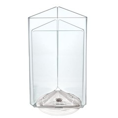 193730-WHT 5.5×8.5 Three-Sided Revolving Sign and Menu Holder – Vertical