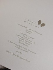Paper Destiny Elegant Gold Guestbook, 9″x7″ Wedding NWT 2016