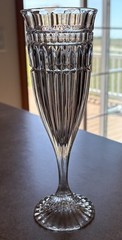 Mikasa Titan Crystal Champagne Toasting Flute 8 3/4” Tall Vertical Cut (1 glass)