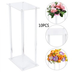 10 Pcs Acrylic Flower Stand Wedding Centerpiece Tall Vase Bouquet Backdrop Vase