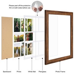 13×17 Picture Frame Display 8 opening 4X6 Picture Frame Collage,Multi Photo F…