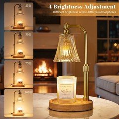 Candle Warmer Lamp with Timer Dimmable,Birthday Gifts 12» Height, A-Clear