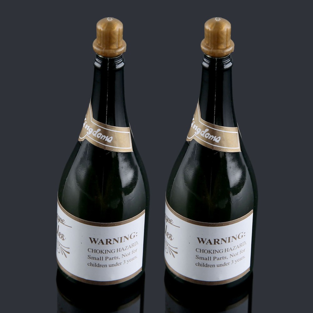 2/10pcs Champagne Bubble Bottles Wedding Blowing Bubble Bottle Decorations