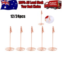 12PCS Table Number Holders Photo Holder Stands Place Paper Menu Clips