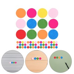 150Pcs Wooden Discs for Crafts Colorful Wood Counting Chips for Kids Learning