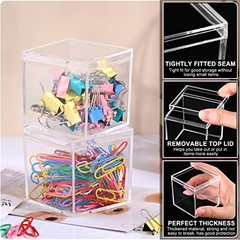 50 Pcs Acrylic Boxes 2.2 x 2.2 x 2.2 Inch Clear Wedding Guest Favor