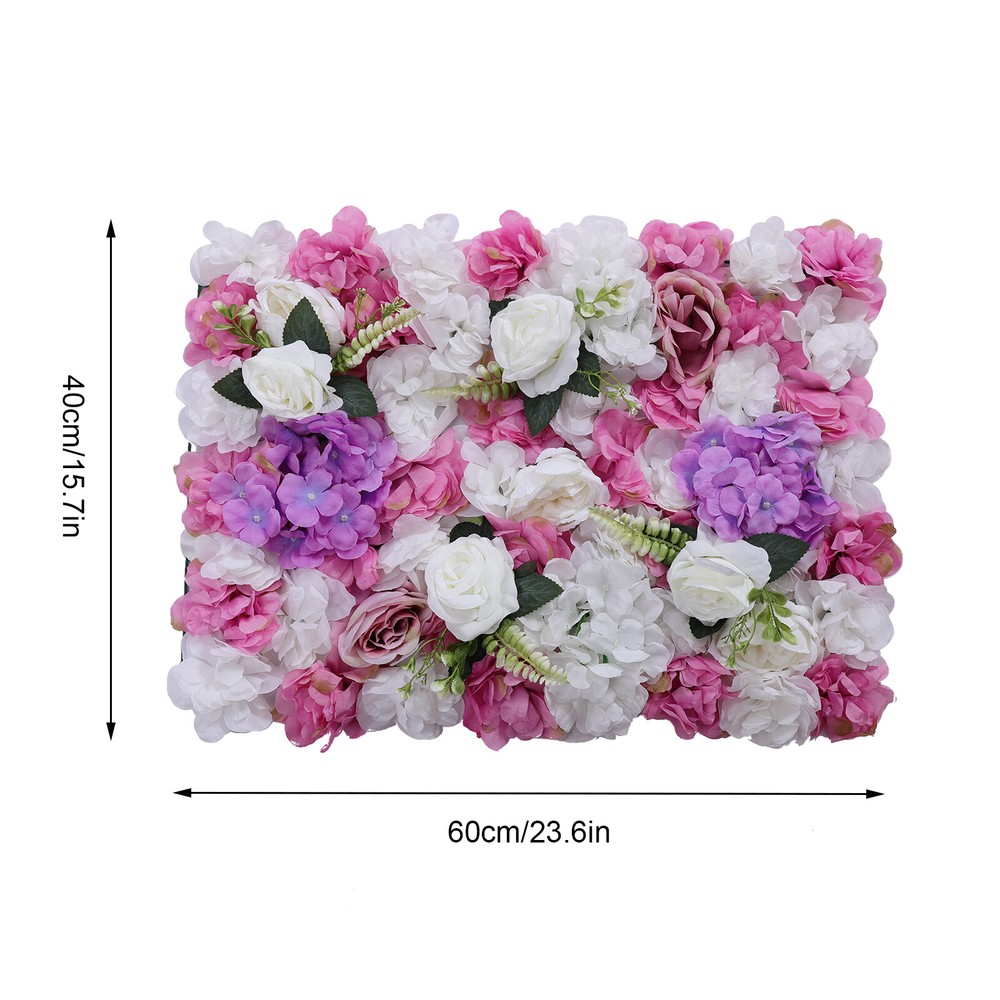 6 Pcs Artificial Hydrangea Flower Wall Panel For Wedding Party Backdrop 60X40CM