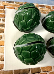 Threshold Green Artichoke Stoneware Place Card Holders 4-Piece Table Decor Set