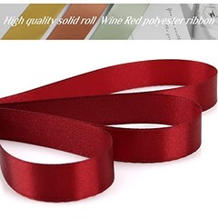 Ribbon for Gift Wrapping 50 Yards Perfect Wedding Party 1/2 inch Wine Red