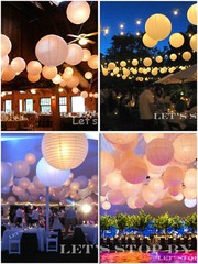 12x Round 18″ Paper Lanterns Lamp Wedding Birthday Party Floral Event LED Light