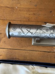 Silver Plated/pewter Marriage Certificate Holder 9 In Scroll Case Engravable