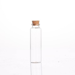 Eclaro 24 pieces of 50ml mini glass bottles with cork stoppers – 50ml, Clear