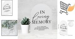 Acrylic Wedding Sign 5×7 Frosted Arch Black Calligraphy Stand Party Decor