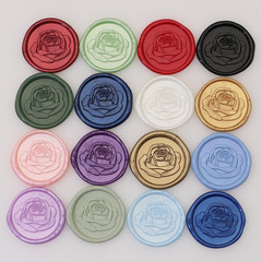 300Pcs Wax Seal Beads Set with Non-Slip Melt Spoon and Candles, Olive Green Seal