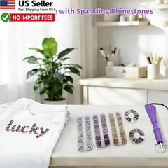 Afantti Hotfix Applicator Tool Rhinestone Setter Wand Tips Bedazzler Gun FROM US