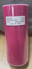 Shiny Tulle Fuscia 25 Yds 100% Polyester 319111
