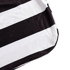 Black White Striped Premium Spandex Stretchable Banquet CHAIR COVER Party Events