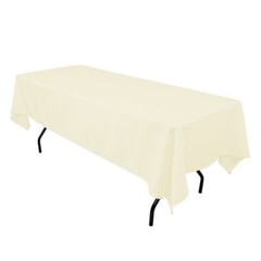 12 Seamless 126×60 inch Rectangular Polyester Tablecloths Banquet 3 COLRS USA