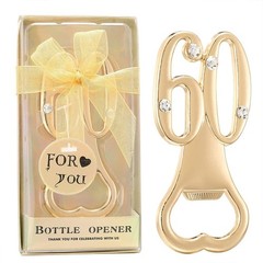 Gold Bottle Opener Set 60th Birthday Party Favors Unique Gift 24 Pcs Durable New
