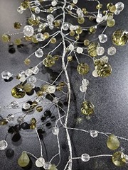 198″ Acrylic Crystal Diamond Garland String – Frosted & Cut Beaded Decor (Set of