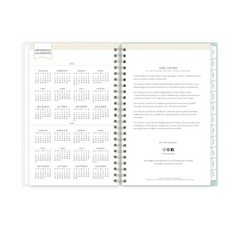 Day Designer 2025-2026 Weekly and 5″ x 8″ Secret Garden Mint- 2025/2026