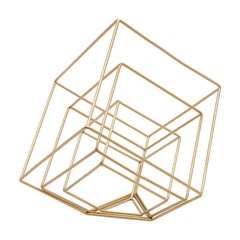 12 Pcs Gold Geometric Flower Stands for Elegant Wedding Centerpieces