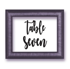 Wedding Table Numbers 1-10, 15, or 20 Custom Centerpiece Vinyl Sticker Decals e