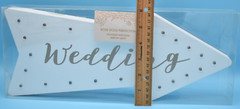 Wedding Directional Arrow Wall Sign w/ LED Lights / Master Case of 9 Signs