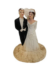 Vintage bride and groom wedding cake toppers CLASSIC 1930’S