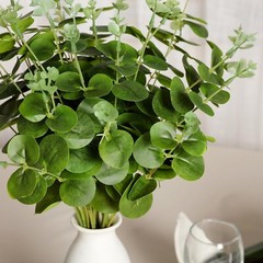2 Bushes 19″ Light Green Eucalyptus Artificial Greenery Wedding Party Bouquets
