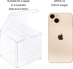 30 PCS Clear Favor Boxes,4 x 4 x 4 inch Plastic Clear Gift Boxes for Wedding,…
