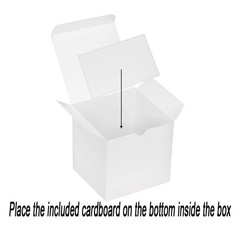 48 PCS White Gift Boxes 4x4x4″ – Decorative Favor Packaging, DIY Craft, Cube, Cu