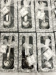 10 Heart Measuring Spoon Sets – Motivational Quotes –Bridal Shower/Wedding Gifts