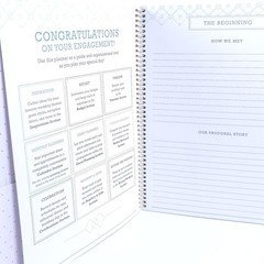 Wedding Planner and Organizer Book Engagement Gift Hardcover for Couples Brides