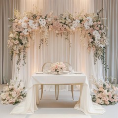 Sturdy Double-Bar Metal Wedding Arch Outdoor Garden Wedding Celebration Backdrop